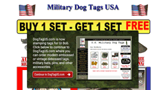 Desktop Screenshot of militarydogtagsusa.com