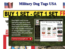 Tablet Screenshot of militarydogtagsusa.com
